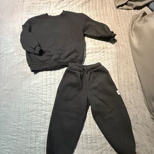 Zara Charcoal Gray Knit Set